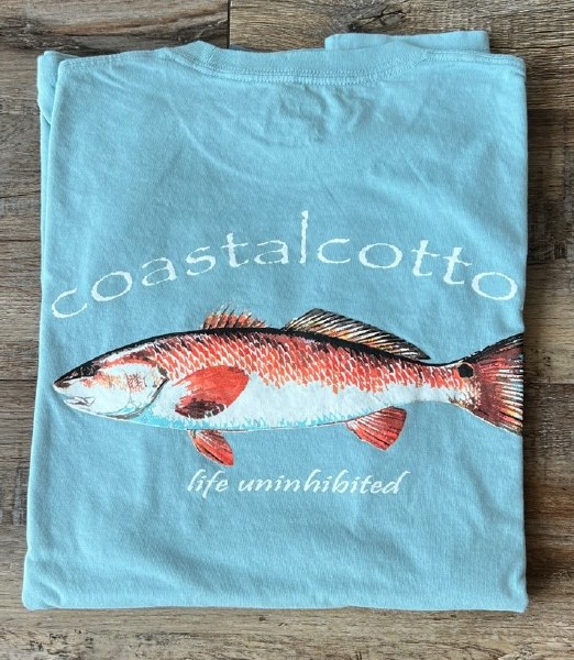 Coastal Cotton Clothing Long Sleeve Printed Pima Cotton Pocket Tee Coastal Cotton Clothing Long Sleeve Printed Pima Cotton Pocket Tee