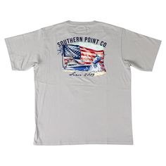 Southern Point Patriotic Outdoors Tee River Blue