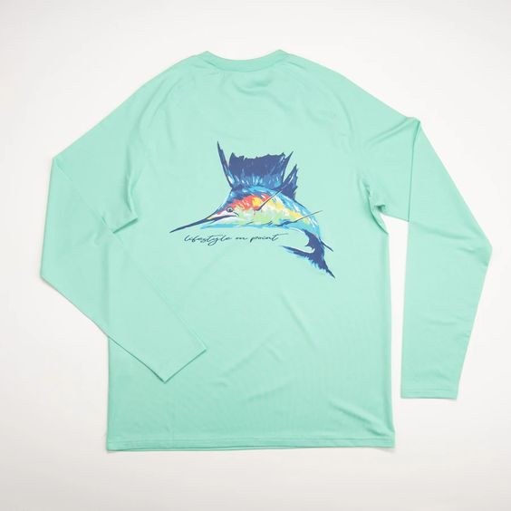 Southern Point Marlin Dry Fit UPF Tee