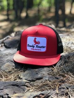 Whiskey Bent Hat Company Rowdy Rooster Black & Red