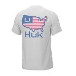 Huk Youth White Huk American Tee