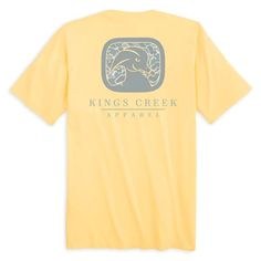Kings Creek Camo Logo Tshirt Yellow