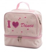 Pink Satin Bag - Printed "I love dance"