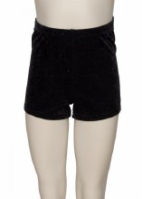 Velour Hot Pants Black