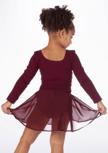 Girls Bloch Ballet Skirt - Burgundy