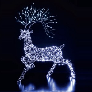 1.4m White Frame Woburn Stag