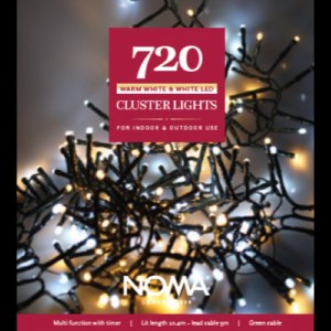 720 Clsuter Lights - White / Warm White