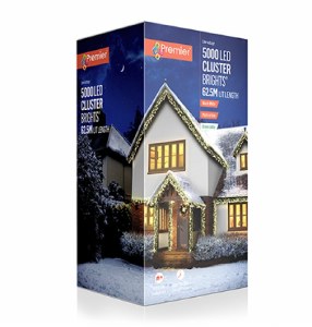 5000 Multi-Action Warm White Cluster ligths with timer