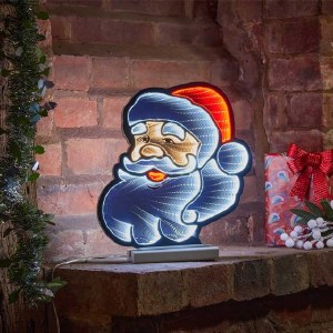 Santa Head Infinity Light 30cm