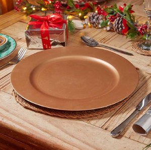 Decor Plate 33cm Gold