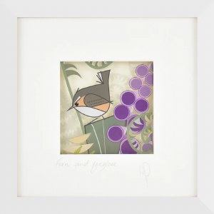 Black Hen Fern & FoxgloveSquar