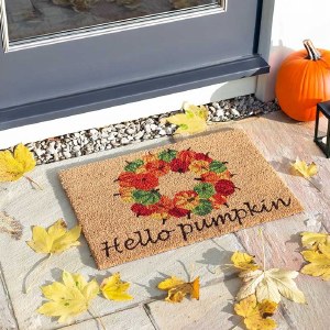Hello Pumpk Decoir Mat 45x75cm