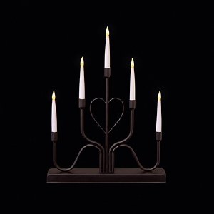 Prem. 5L Bk Metal He Candlebri