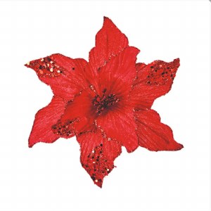 Prem 23cm Red Velvet Poinsetti