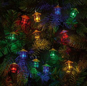80 Retro Lantern Lights with timer