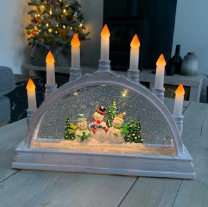 Smart SnowSwirl Frosty Candleb