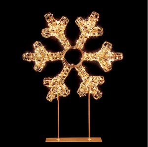 Rose Gold Table Snowflake