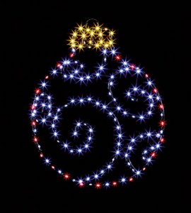 39x49cm Twinkling Bauble