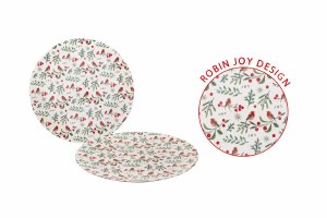 RSW Robin Xmas Charger Plate