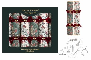 Harvey & Mason 6 Exquisite Robin 13.5" Crackers