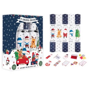 10 Family Santa & Friends 12" Crackers