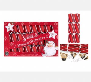 8 Musical Whistle 9.5" Crackers