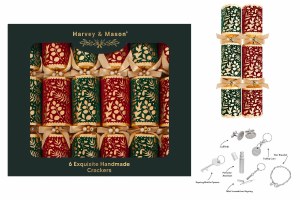 Harvey & Mason 6 Exquisite Flock 13.5" Crackers