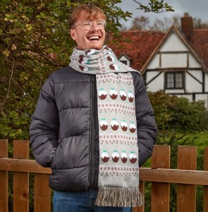 X-mas Pudding Luxury Scarf
