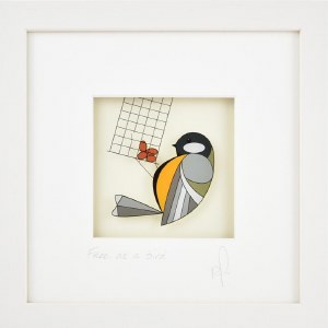 Black Hen Going Places 23x23cm