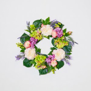 60cm Peony Hydrangea Wreath