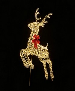 1m Gold Twist Stag Jumping