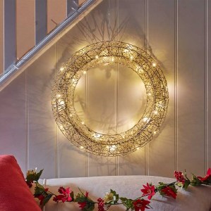 Smart Gold Wonder Wreath 40cm