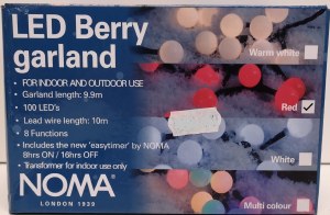 100 LED Berry Garland