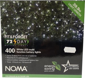 400 LED Fit & Forget Light Set - White
