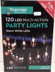 120 LED Multi-Action Party Lights - Warm White