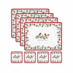 RSW Robin 4 Mat & Coaster Set