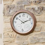 Astbury Wall Clock & Thermometer 12in