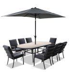 Additional picture of Monza 8 Seater Set + FREE Parasol Base
