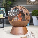 Leaves Globe Firebowl