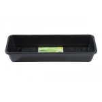 Narrow Garden Tray Black Without Holes - G131B