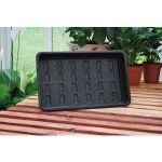 Midi Garden Tray Black Without Holes - G132B