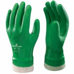 PVC Grip 600 Gloves Green - Large