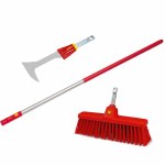 Multi Change Patio Broom and Scraper Set