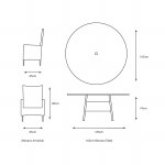 Additional picture of Monaco 8 Seater Set - Sand + FREE Parasol Base