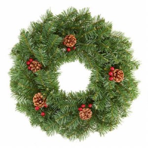 Prem. 40cm Wreath Berry & Cone