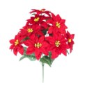 SIN 45cm Poinsettia x 10 Bush