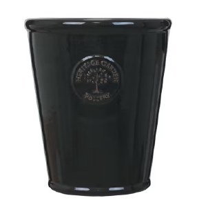 Edwardian Tall Pot Black 41cm