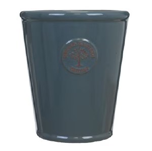 Edwardian Tall Pot Stone Blue 27cm