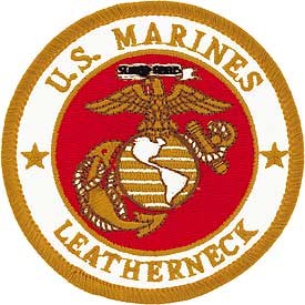 Ptch - USMC,LOGO,LEATHER.Neck