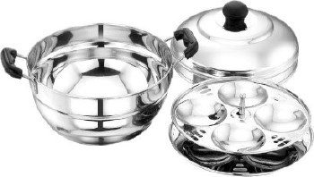 STAINLESS STEEL MULTI KADAI (WITH IDLI DHOKLA STEAMER PLATE)